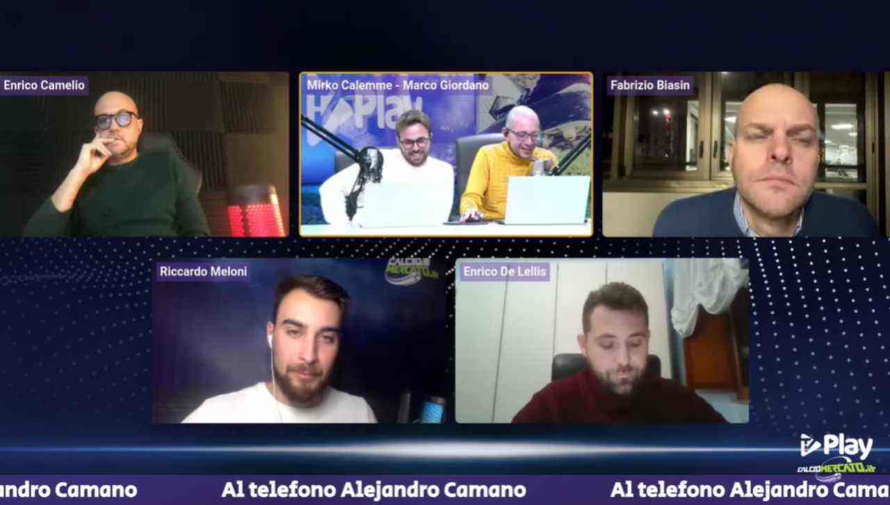 Camano intervenuto in diretta su TvPlay