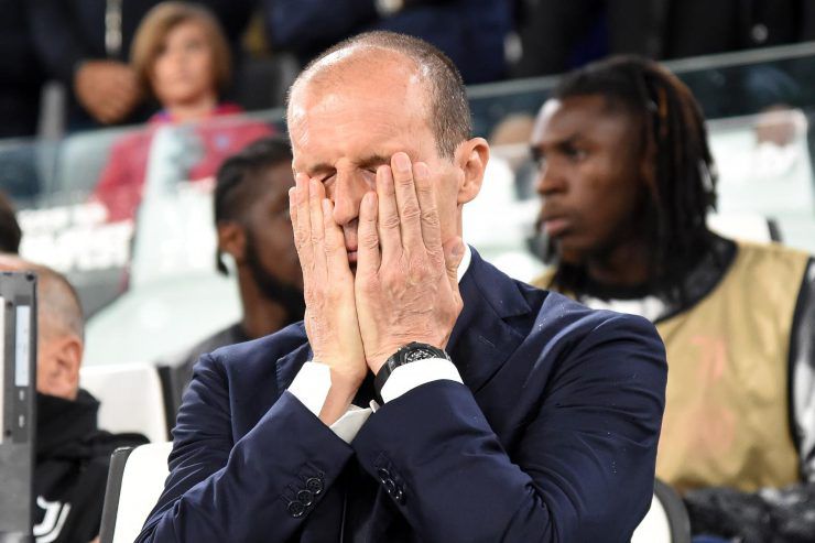 Massimiliano Allegri disperato