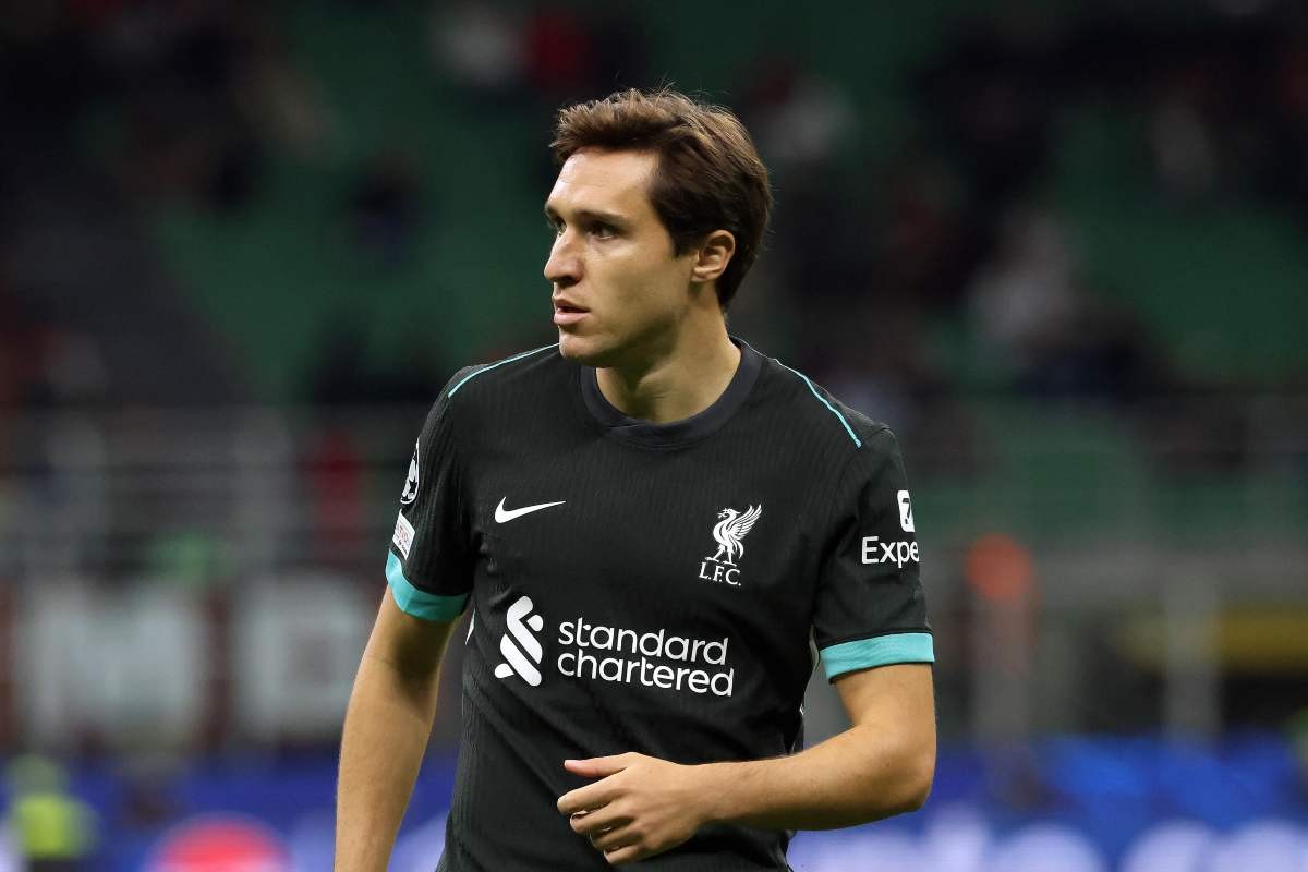 Federico Chiesa con il Liverpool