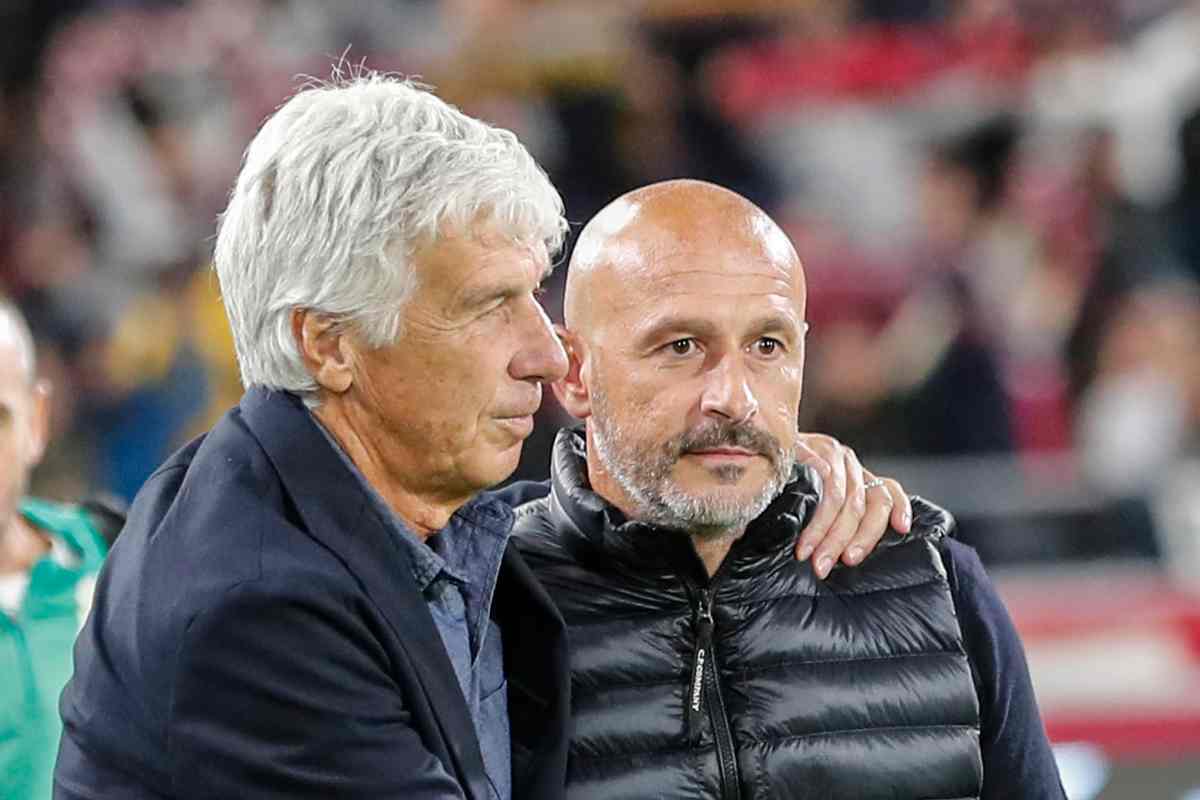 Abbraccio tra Gasperini e Italiano