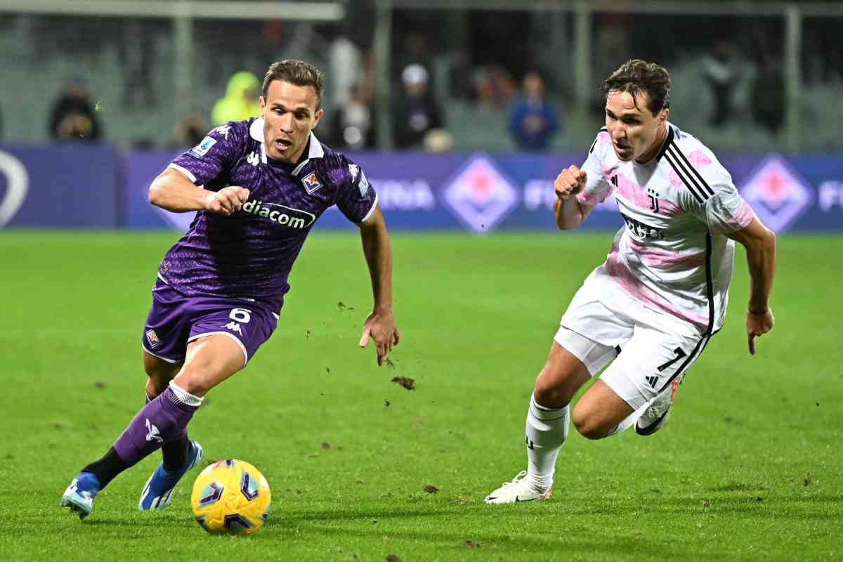 Arthur in azione con la Fiorentina