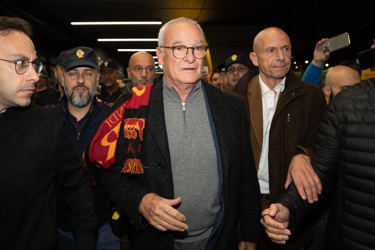 Claudio Ranieri a Fiumicino