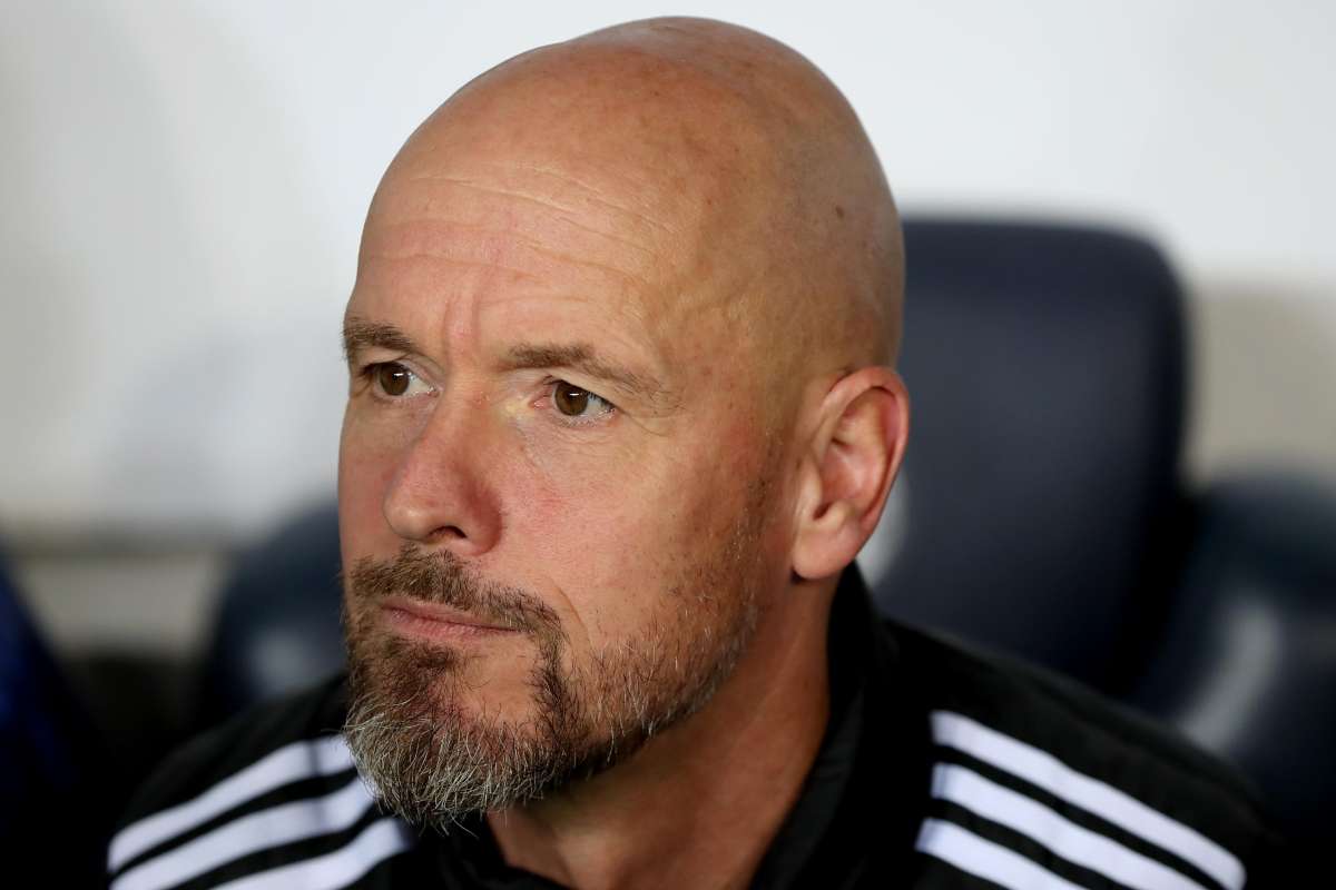 Erik Ten Hag con il Manchester United