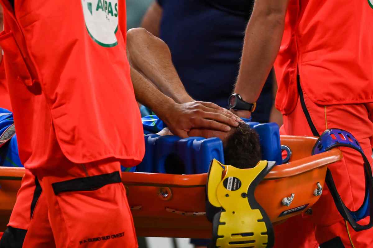 Infortunio per il calciatore