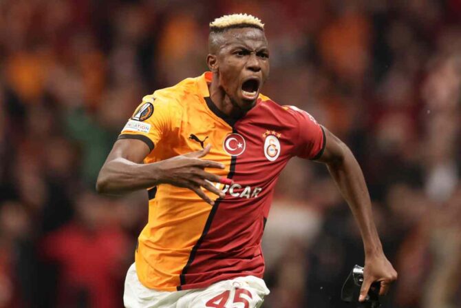 Victor Osimhen con il Galatasaray