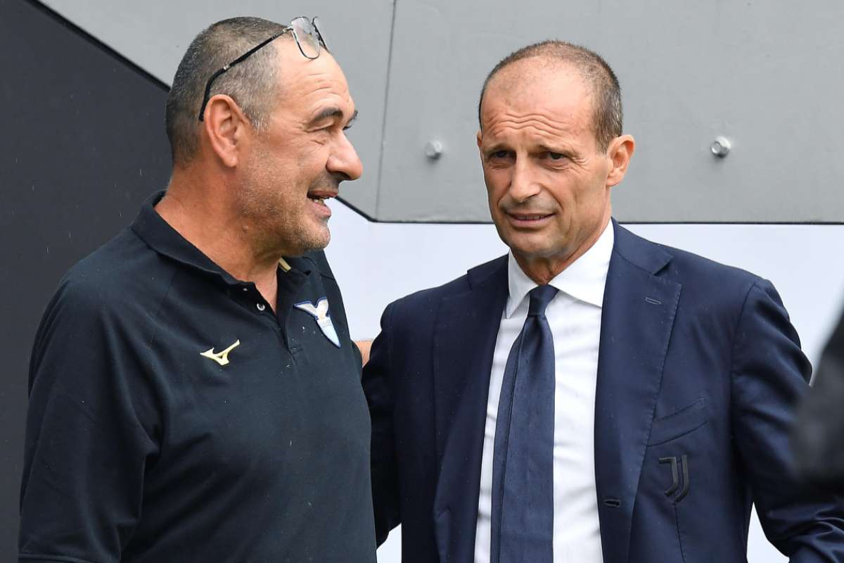 Allegri e Sarri a bordo campo