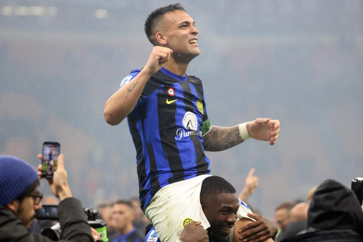 Festa scudetto Lautaro Martinez