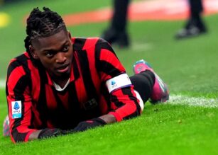 L'attaccante rossonero Rafa Leao