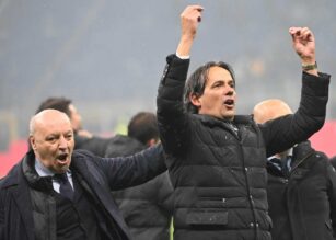 Marotta e Inzaghi festeggiano