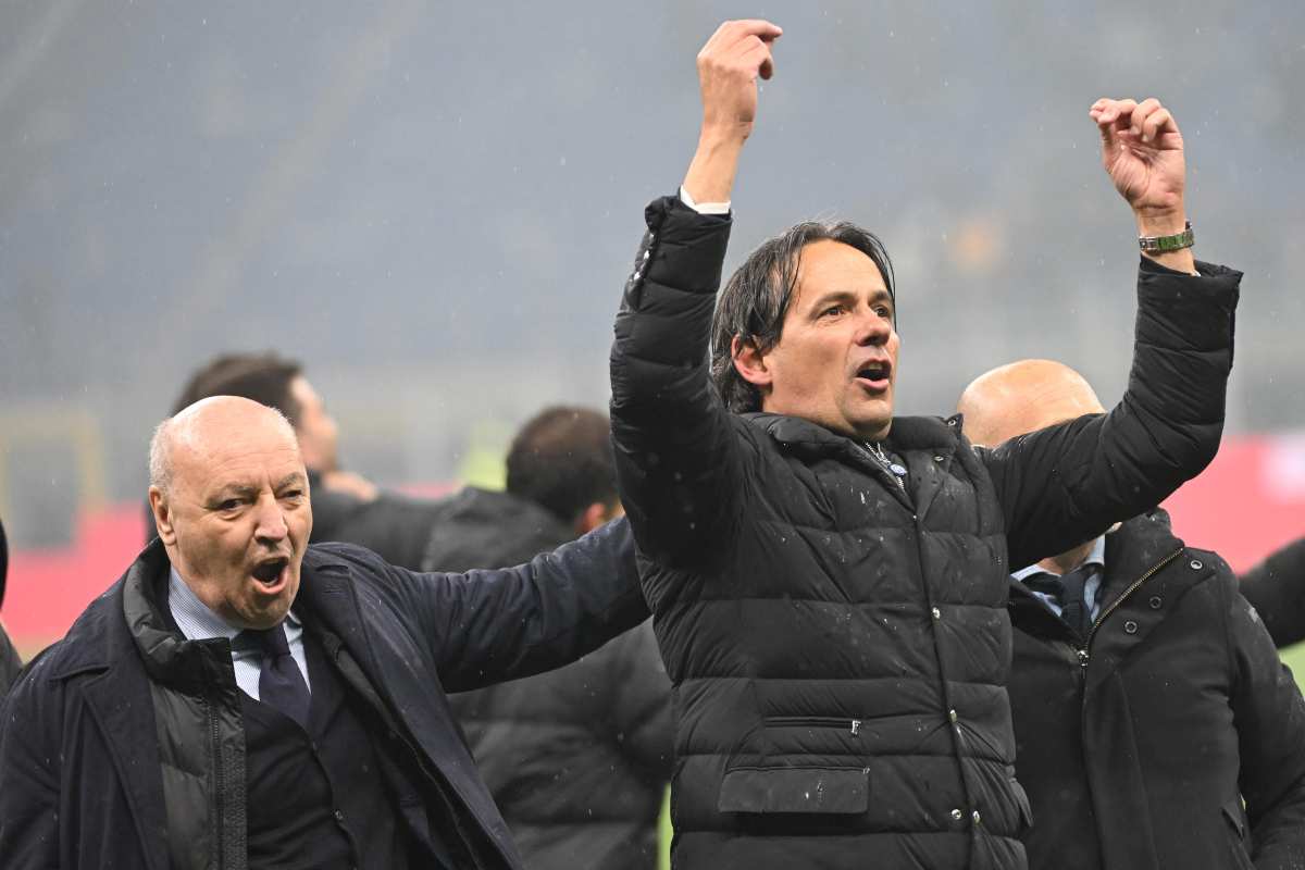 Marotta e Inzaghi festeggiano