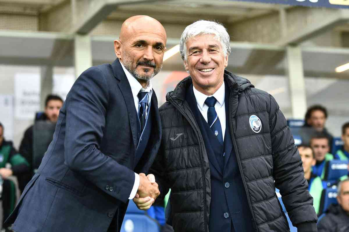 Stretta di mano Spalletti Gasperini