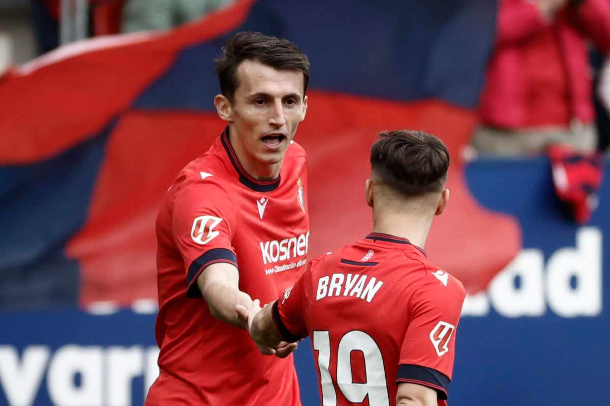 Budimir con la maglia dell'Osasuna