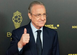 Il presidente del Real Madrid Florentino Perez