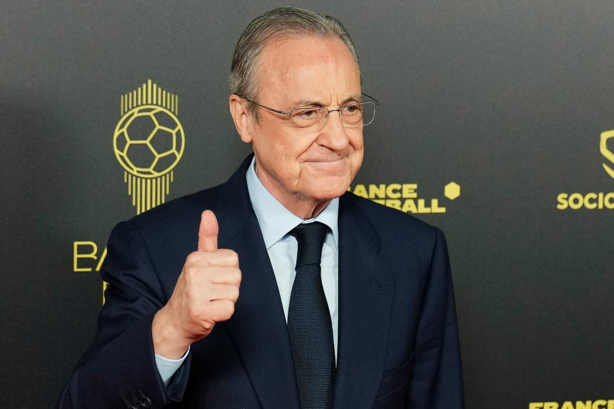 Il presidente del Real Madrid Florentino Perez